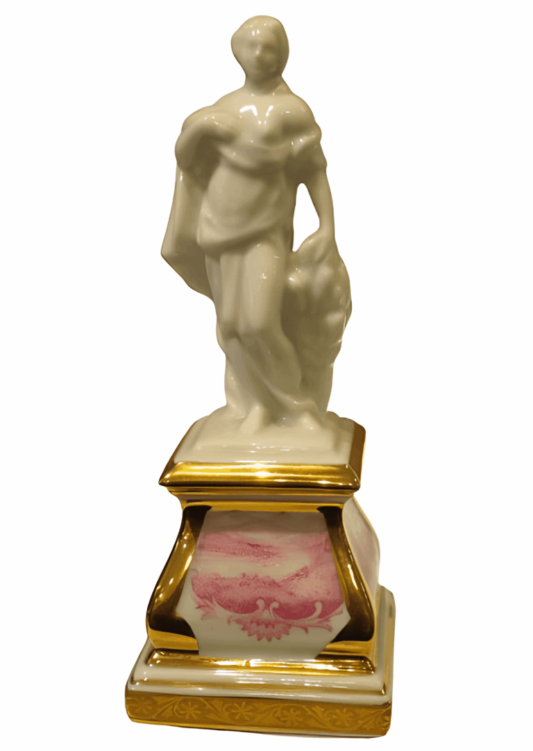 Porcelana que representa a Venus o Afrodita, mitología clásica, en porcelana de viejo París; del siglo XIX.
