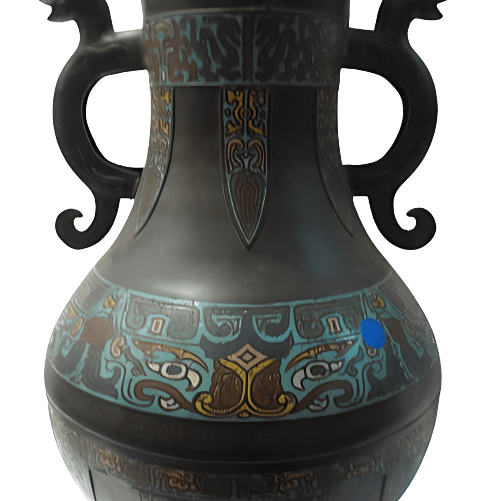 JARRÓN CHINO DE BRONCE