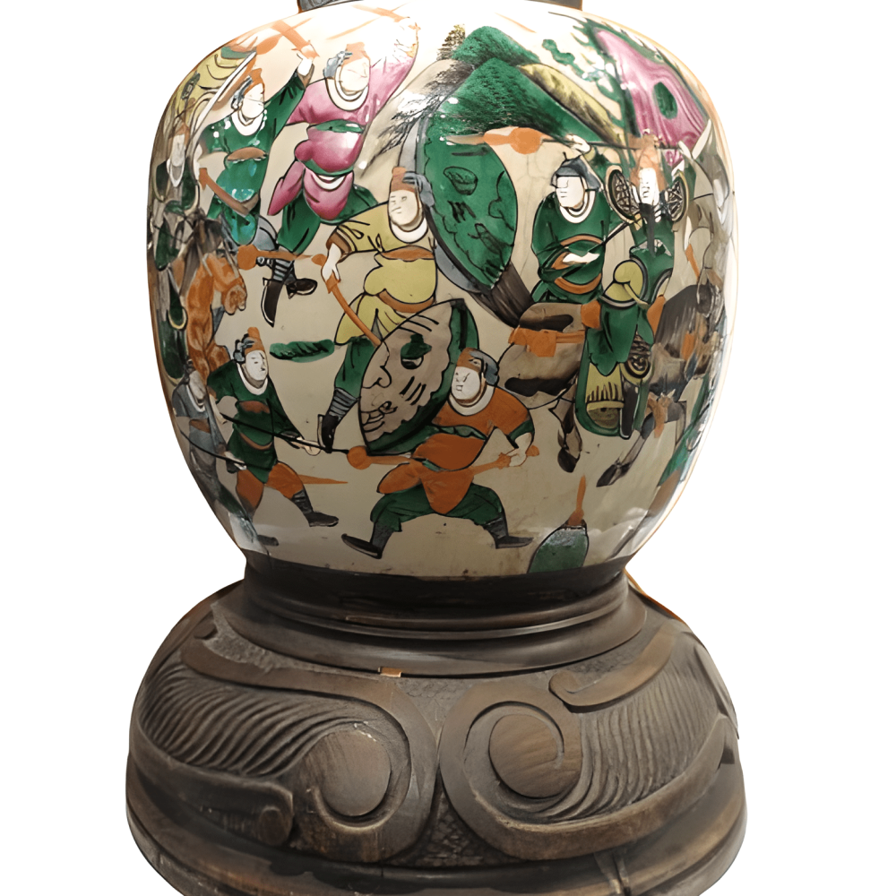 LÁMPARA DE PORCELANA NANKING