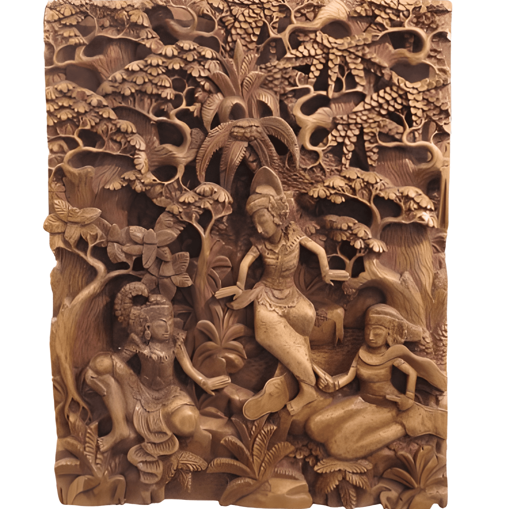 RELIEVE ORIENTAL EN MADERA