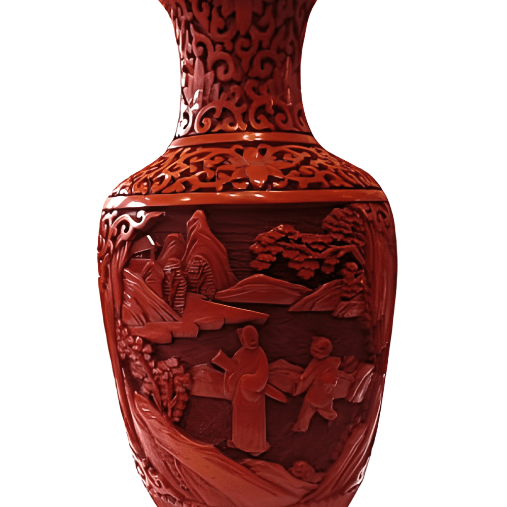 JARRÓN DE LACA CHINO