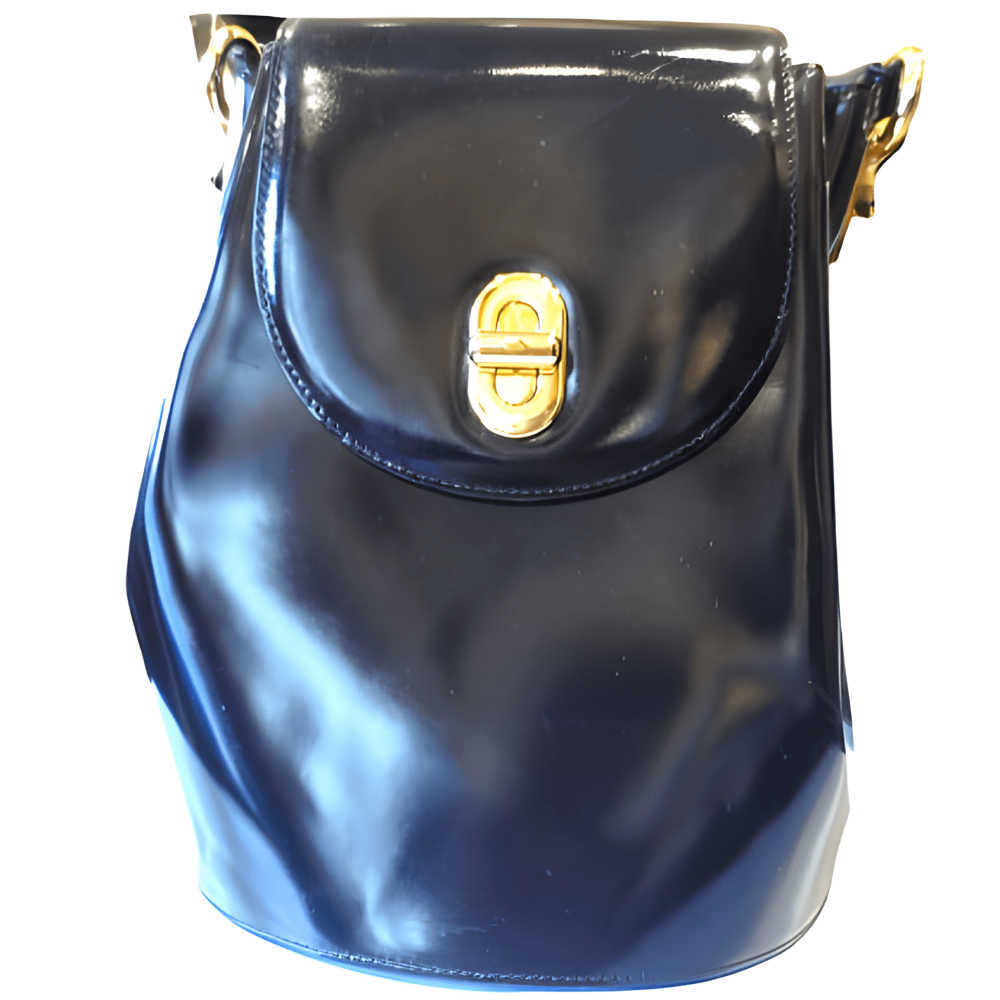 BOLSO DE MOCHINO ORIGINAL DE COLOR NEGRO AÑOS 80