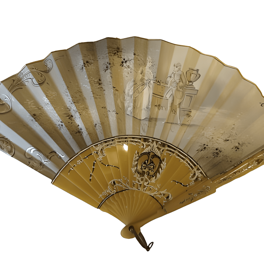 ABANICO CON VARILLAJE DE MARFIL