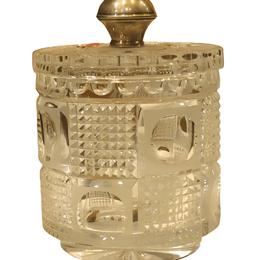 BOMBONERA DE CRISTAL DE BACARRAT Y PLATA