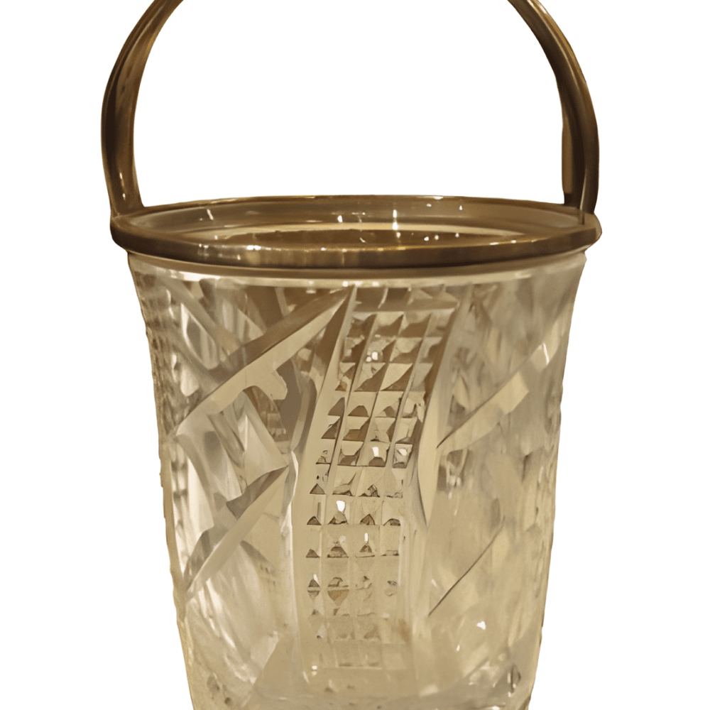 CUBITERA DE CRISTAL DE BACCARAT Y PLATA