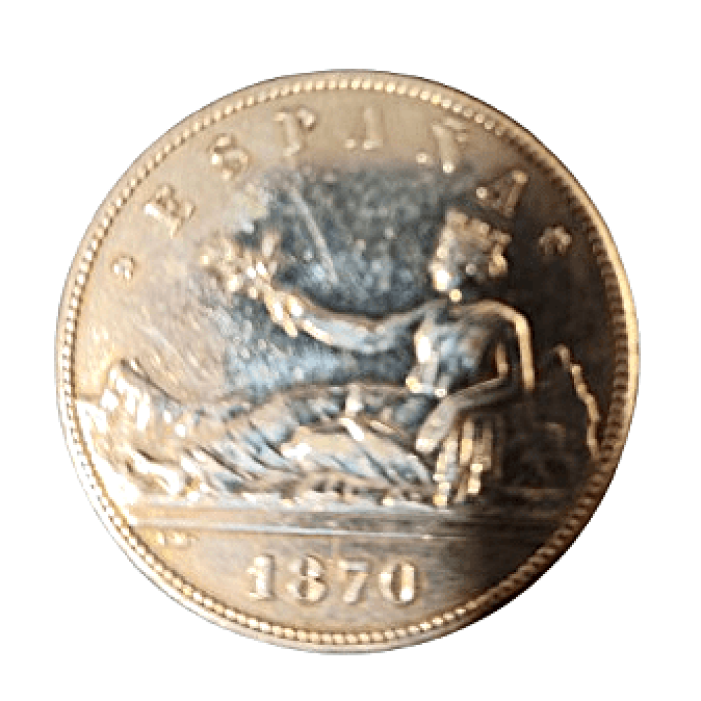 5 PESETAS DE 1870