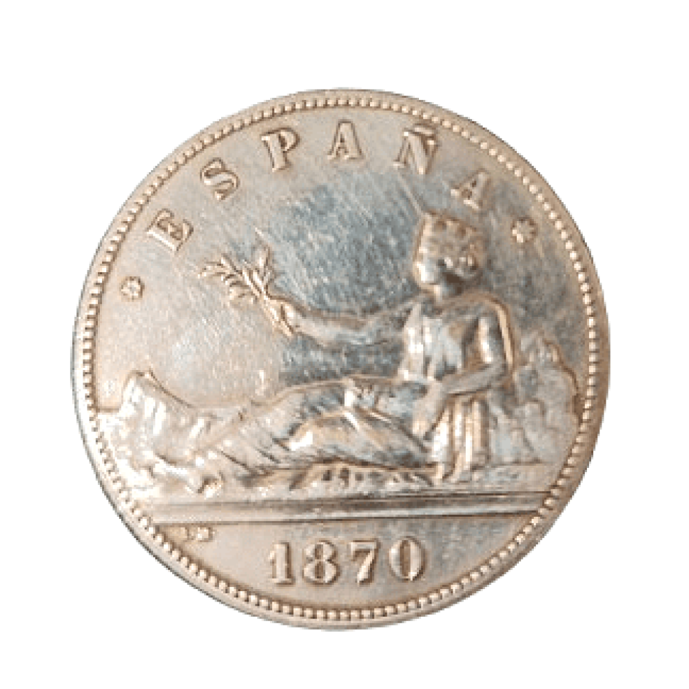 5 PESETAS DE 1870