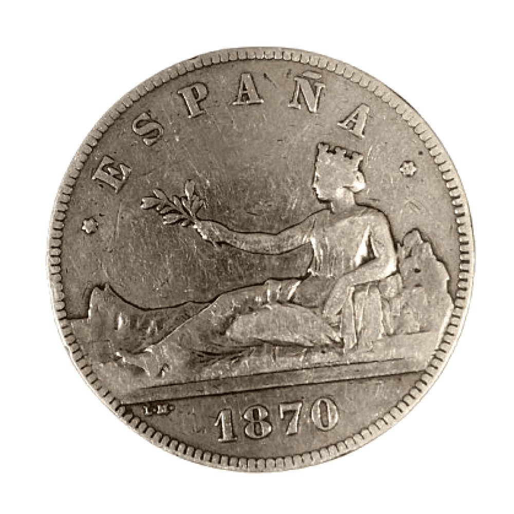 5 PESETAS DE 1870