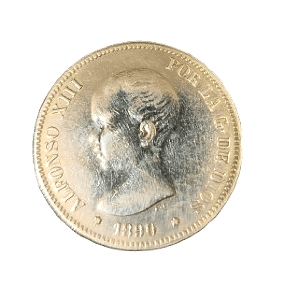 5 PESETAS DE ALFONSO XIII DE 1890