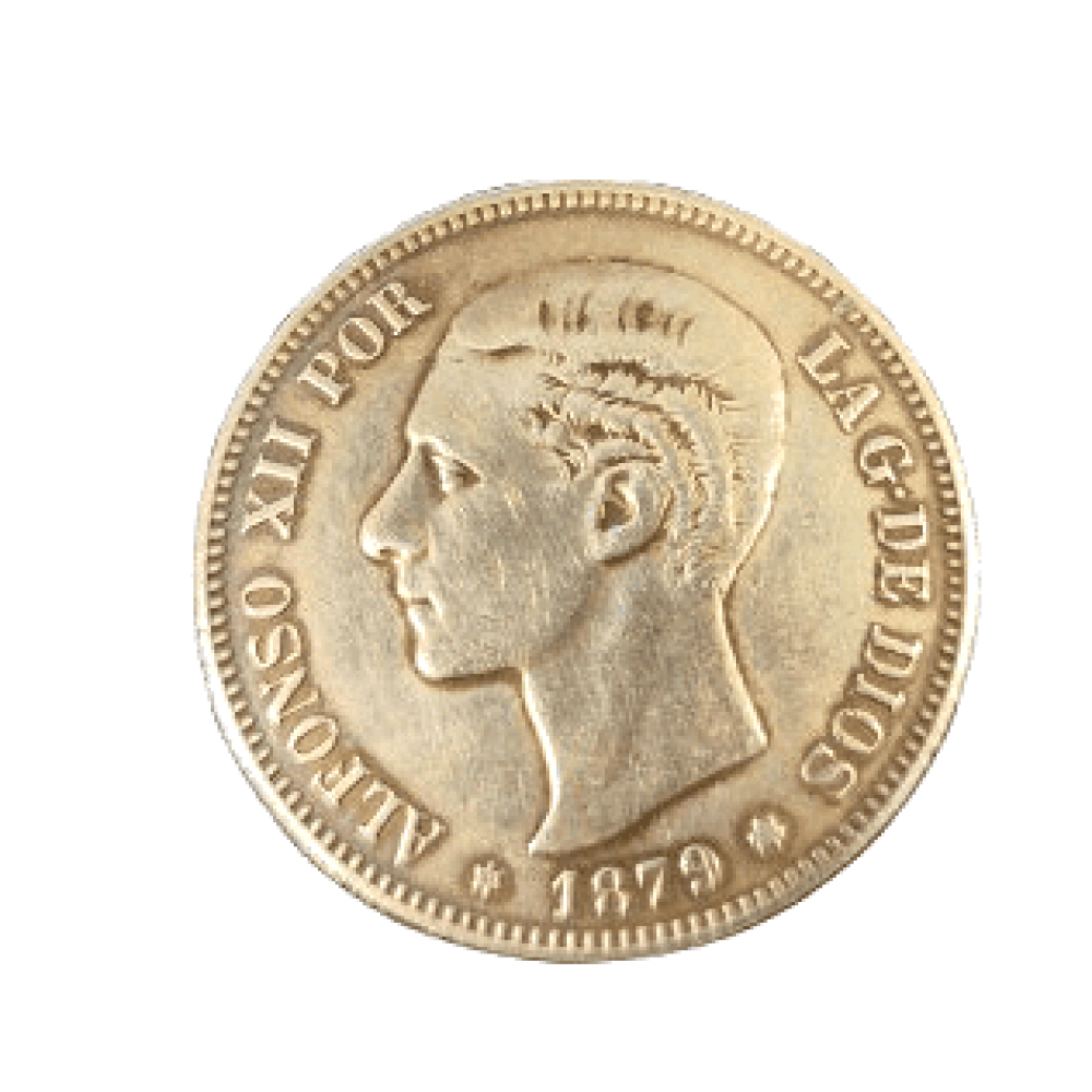 5 PESETAS DE ALFONSO XII DE 1879