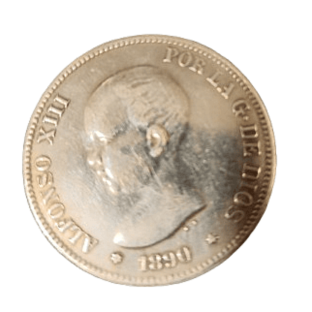 5 PESETAS DE ALFONSO XIII DE 1890