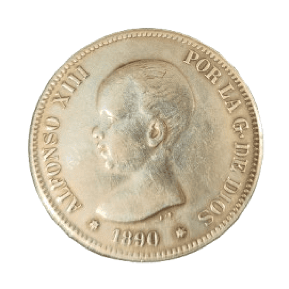 5 PESETAS DE ALFONSO XIII DE 1890