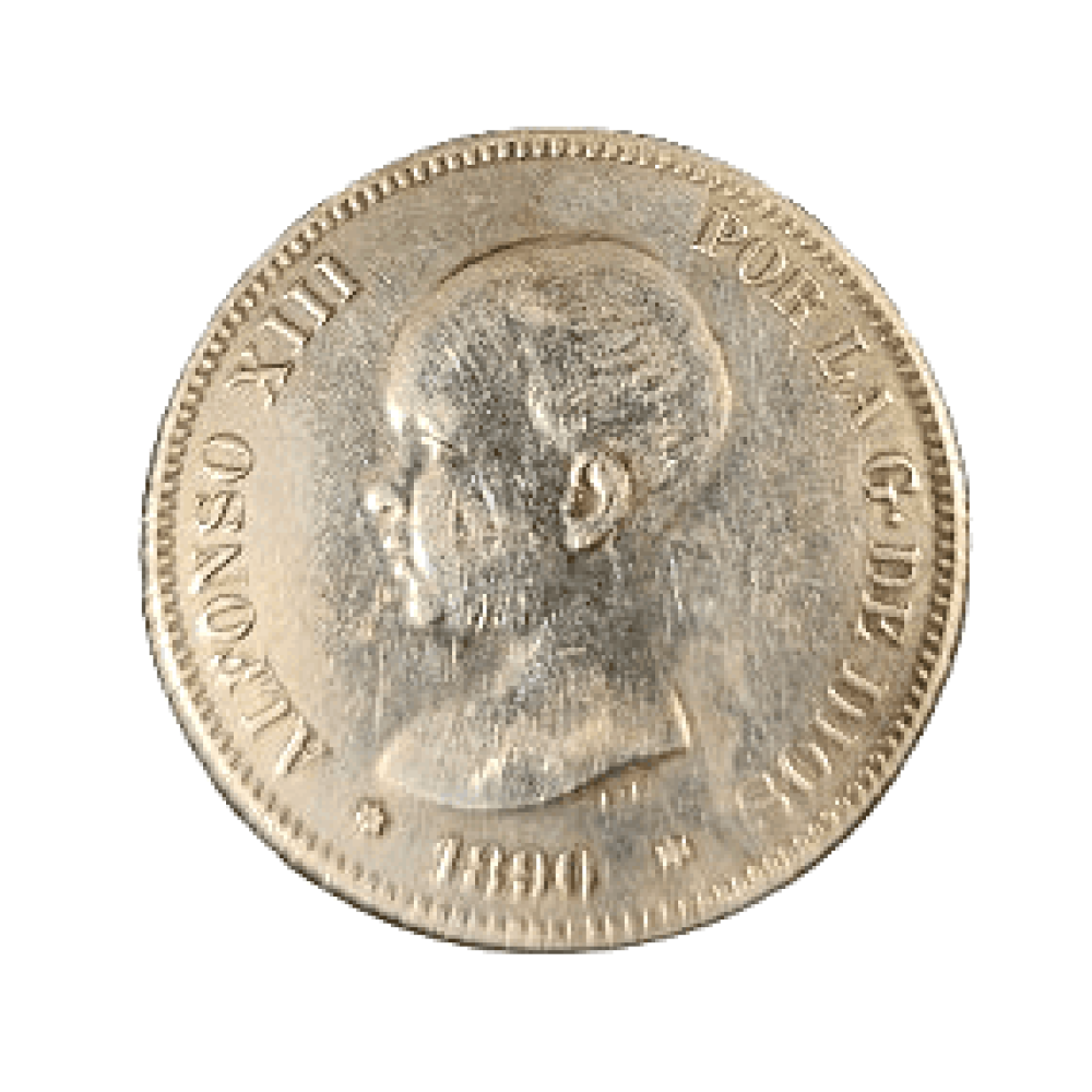 5 PESETAS DE ALFONSO XIII DE 1890
