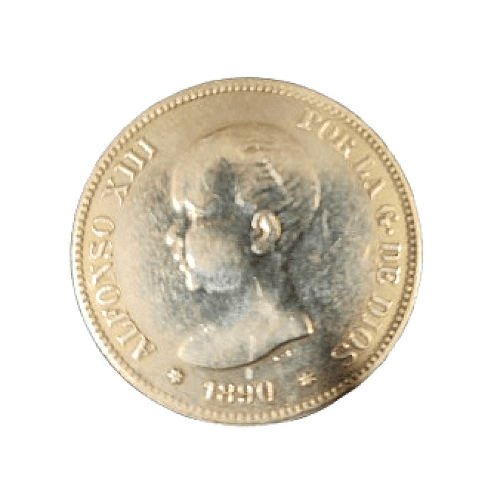 5 PESETAS DE ALFONSO XIII DE 1890
