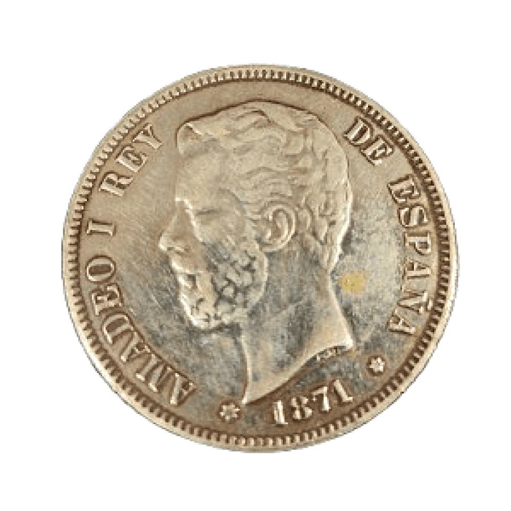 5 PESETAS DE AMADEO I DE 1871