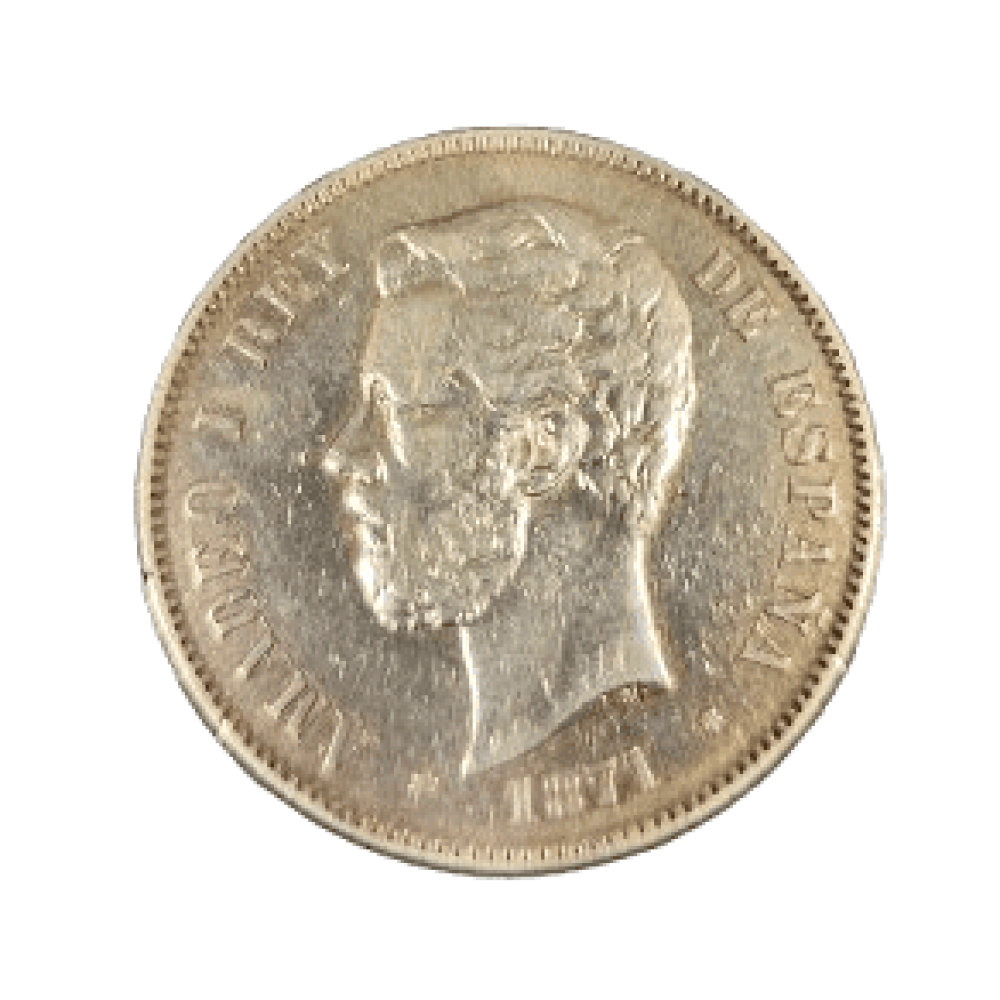 5 PESETAS DE AMADEO I DE 1871