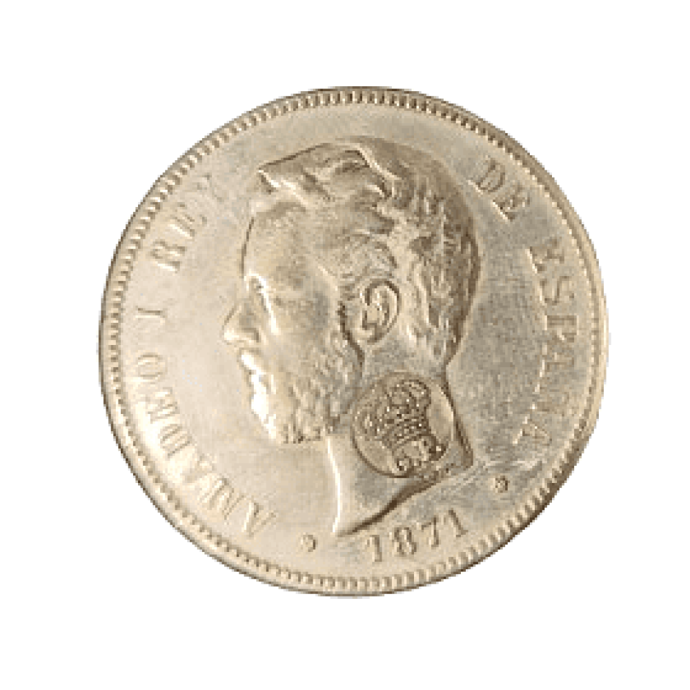 5 PESETAS DE AMADEO I DE 1871