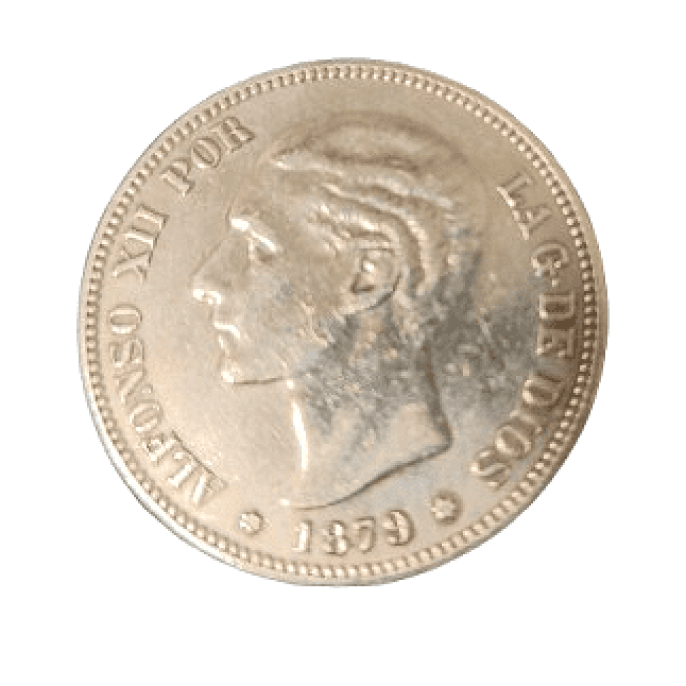 5 PESETAS DE ALFONSO XII DE 1879