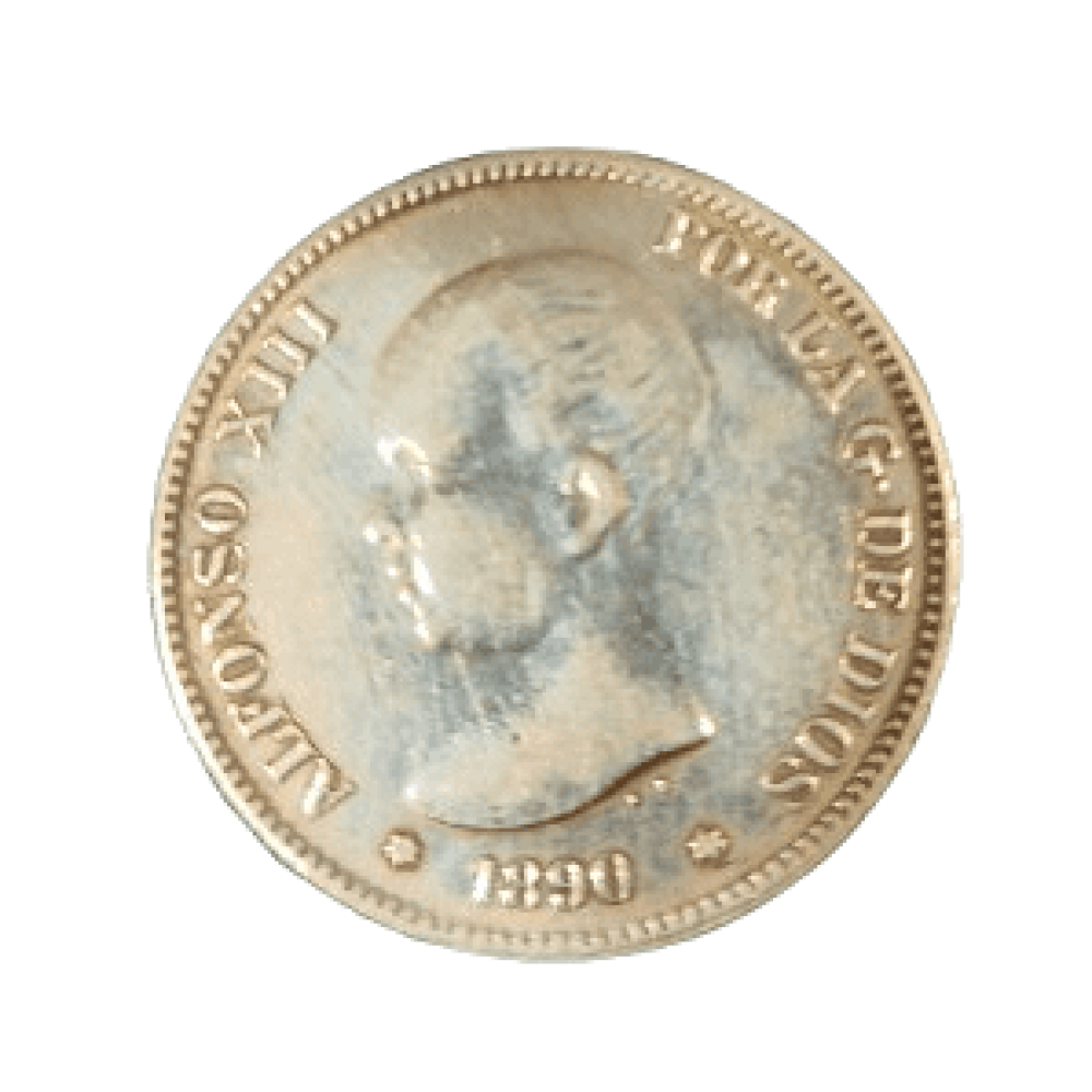 5 PESETAS DE ALFONSO XIII DE 1890
