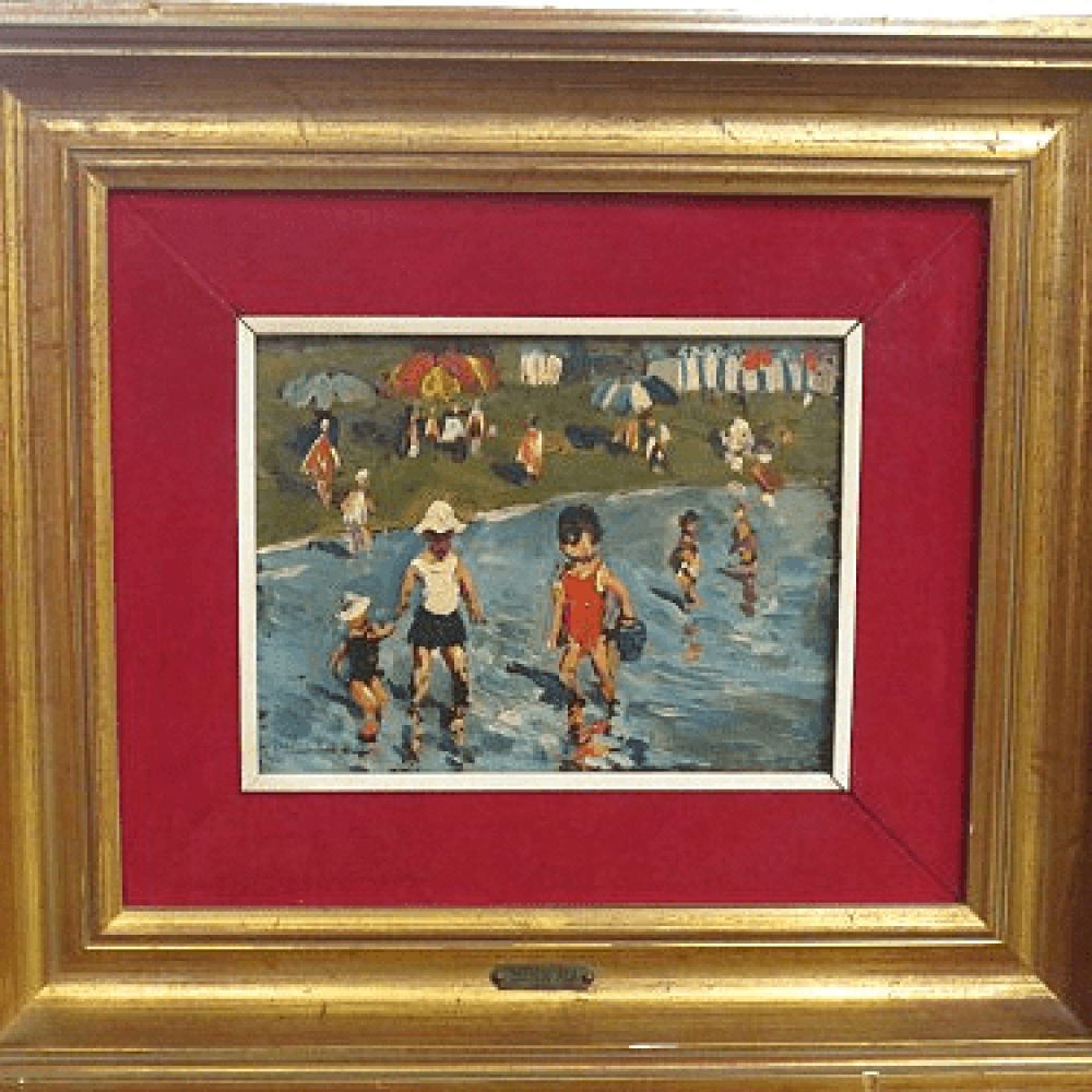 NIÑOS JUGANDO EN LA PLAYA