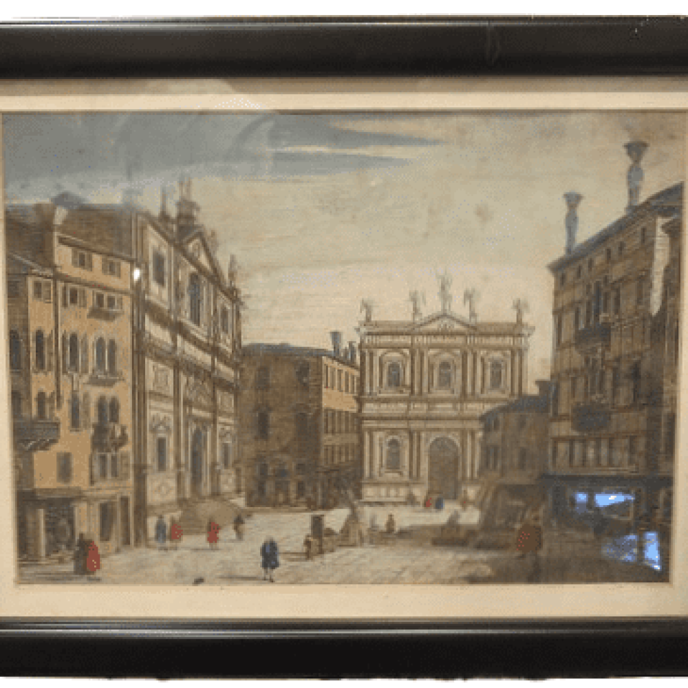 GRABADO DE VEDUTA (ITALIA)