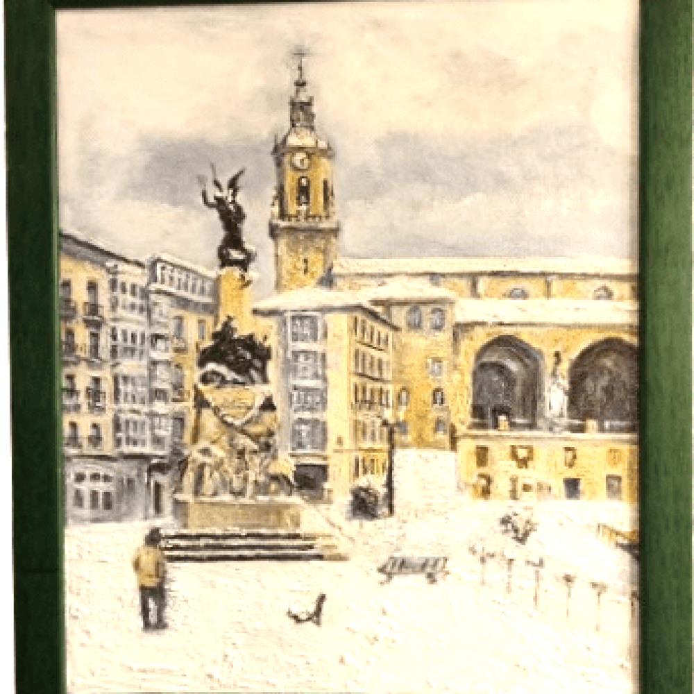 PLAZA DE LA VIRGEN BLNACA NEVADA (VITORIA)